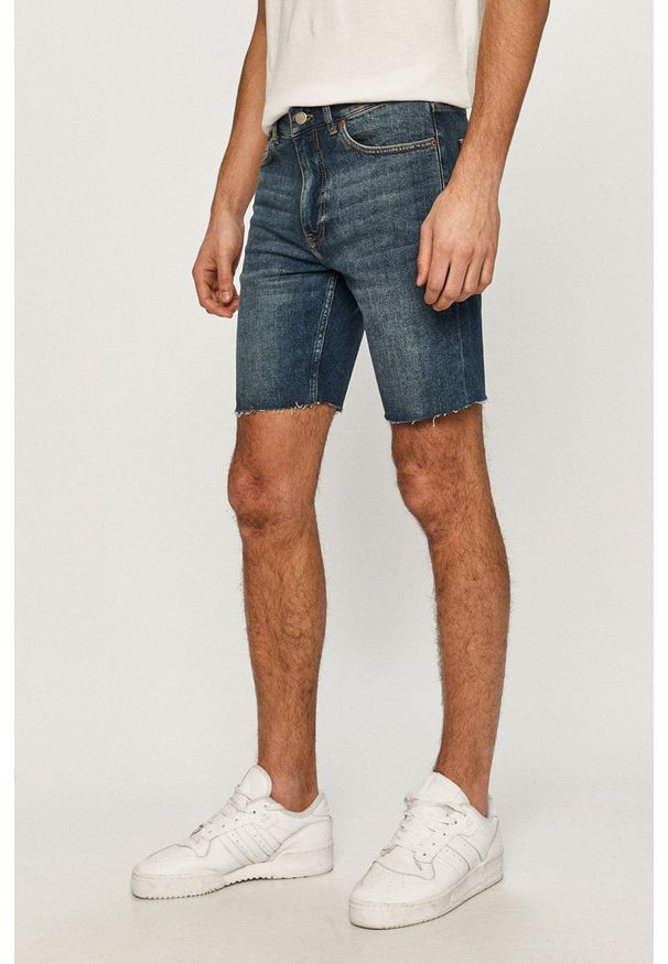 Dr. Denim Szorty męskie. Okazja: na co dzień. Kolor: niebieski. Materiał: denim. Styl: casual
