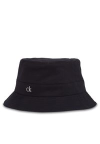 Calvin Klein Kapelusz Monogram Bucket K60K612913 Czarny. Kolor: czarny. Materiał: bawełna, materiał