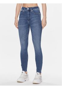 Calvin Klein Jeans Jeansy J20J222144 Niebieski Super Skinny Fit. Kolor: niebieski