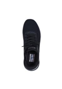 skechers - Damskie BOBS ARC WAVES 2.0 NOW IT Slip-On Czarny. Okazja: na co dzień. Zapięcie: bez zapięcia. Kolor: czarny. Materiał: poliester, materiał. Model: Skechers Sport