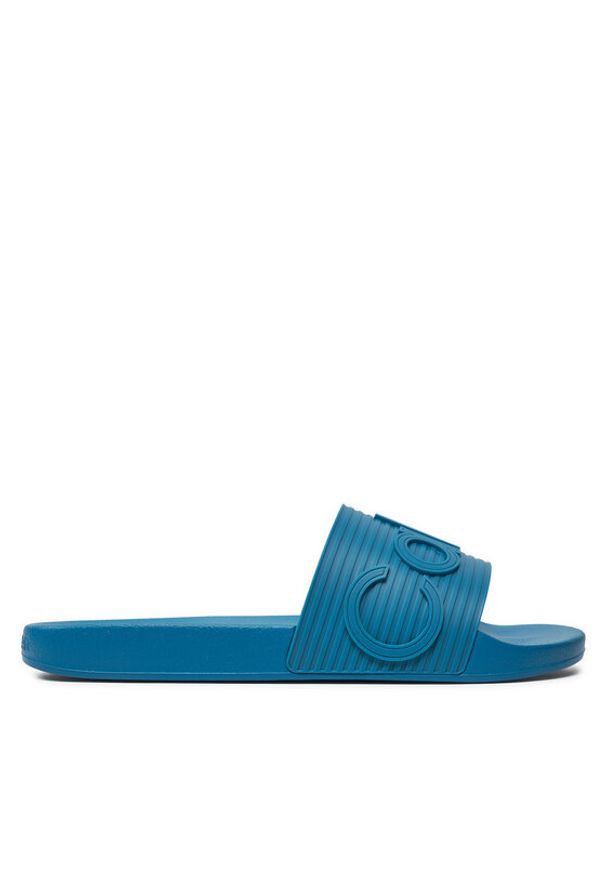 Calvin Klein Klapki Pool Slide HM0HM01519 Niebieski. Kolor: niebieski