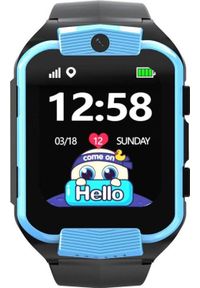 Smartwatch Pacific 32-2 Czarno-niebieski (PACIFIC 32-2). Rodzaj zegarka: smartwatch. Kolor: niebieski, wielokolorowy, czarny