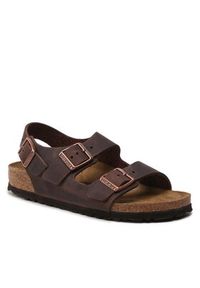 Birkenstock Sandały Milano 34873 Brązowy. Kolor: brązowy. Materiał: skóra