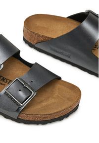 Birkenstock Klapki Arizona 1029224 Szary. Kolor: szary. Materiał: skóra