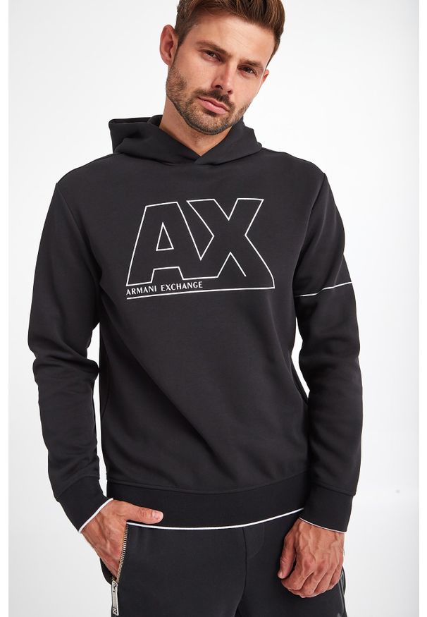 Armani Exchange - BLUZA ARMANI EXCHANGE. Typ kołnierza: kaptur. Długość: długie