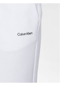 Calvin Klein Szorty sportowe Micro Logo K10K111208 Biały Regular Fit. Kolor: biały. Materiał: bawełna, syntetyk. Styl: sportowy