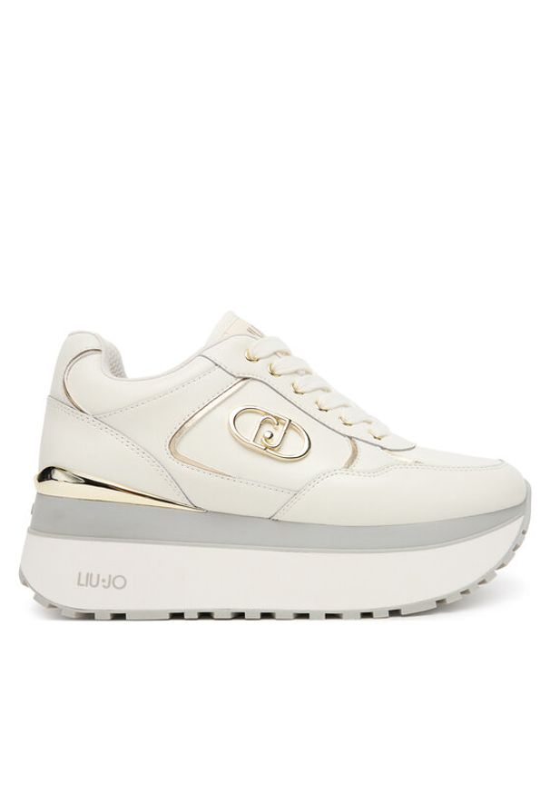 Liu Jo Sneakersy Plus 01 BF5011 P0102 Biały. Kolor: biały. Materiał: skóra