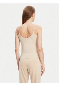 Guess Top V5GP22 J1314 Beżowy Slim Fit. Kolor: beżowy. Materiał: bawełna #5
