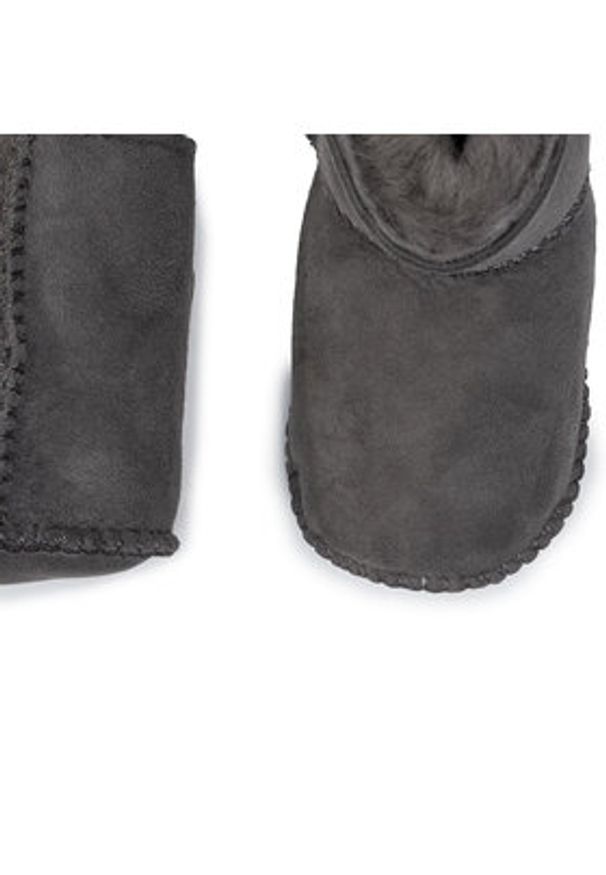 EMU Australia Śniegowce Baby Bootie B10310 Szary. Kolor: szary. Materiał: skóra, zamsz