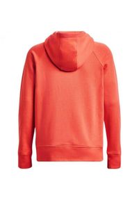 Under Armour - Bluza Z Kapturem Damska Polar Rival HB. Typ kołnierza: kaptur. Kolor: pomarańczowy, wielokolorowy, żółty. Materiał: polar
