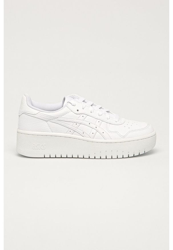 Asics - Buty skórzane Japan. Nosek buta: okrągły. Zapięcie: sznurówki. Kolor: biały. Materiał: skóra. Obcas: na platformie
