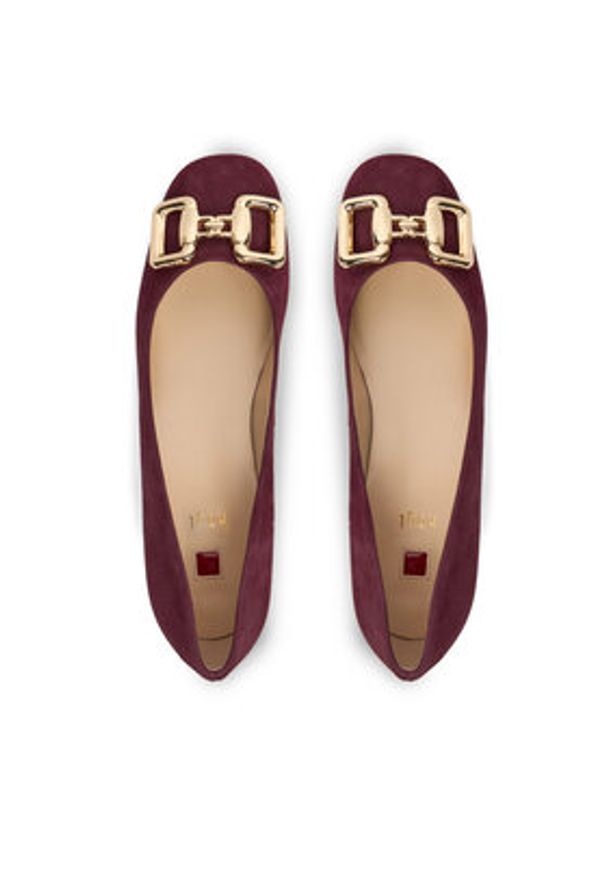 HÖGL Półbuty 0-184322-81000 Bordowy. Kolor: czerwony. Materiał: skóra