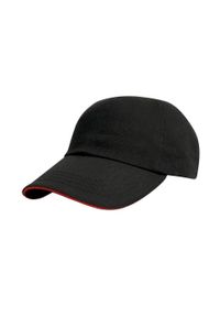 RESULT HEADWEAR - Bawełniana Czapka Z Daszkiem Drill Heavy. Kolor: czerwony, czarny, wielokolorowy. Materiał: bawełna #2