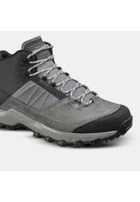 quechua - Buty turystyczne męskie Quechua MH500 Mid wodoodporne. Kolor: szary. Materiał: kauczuk. Szerokość cholewki: normalna. Sport: outdoor, turystyka piesza