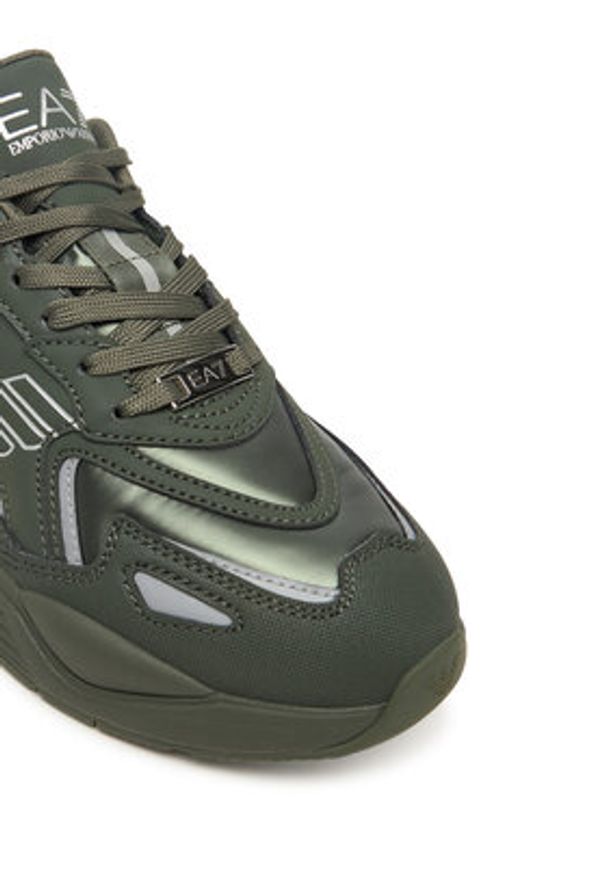 EA7 Emporio Armani Sneakersy 7X000306 AF18446 MZ233 Zielony. Kolor: zielony. Materiał: skóra