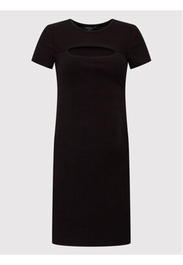 Guess Sukienka dzianinowa Lana WBYK95 KB9E2 Czarny Slim Fit. Kolor: czarny. Materiał: wiskoza