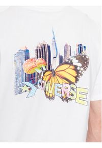 Converse T-Shirt City Butterfly 10024616-A03 Biały Standard Fit. Kolor: biały. Materiał: bawełna #5