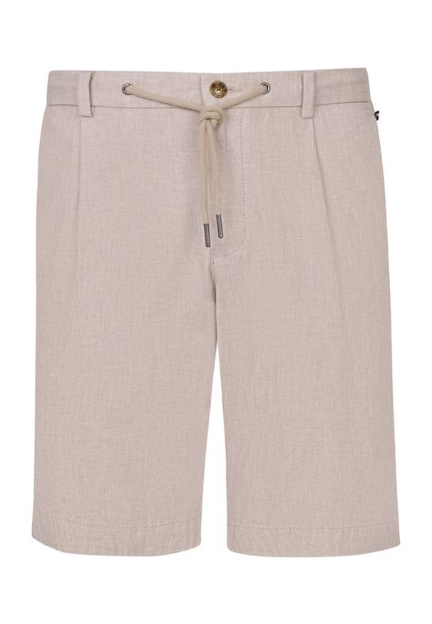 Bugatti Szorty materiałowe 1949-76419C D Écru Regular Fit. Materiał: bawełna