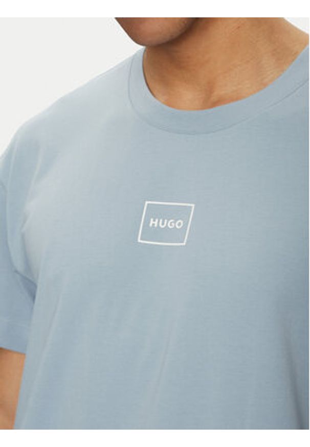 Hugo - HUGO T-Shirt Laze 50525236 Niebieski Relaxed Fit. Kolor: niebieski. Materiał: bawełna