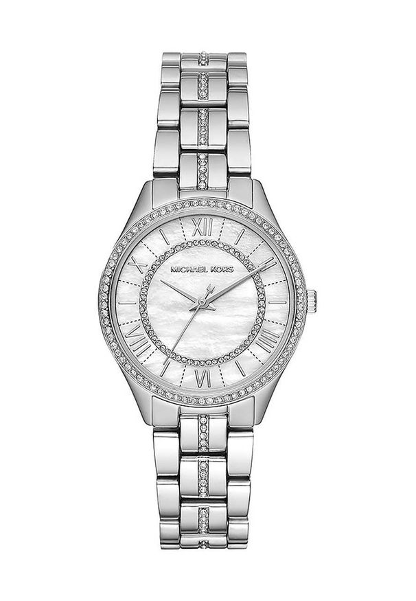 Michael Kors zegarek MK3900 damski kolor srebrny. Kolor: srebrny. Materiał: materiał