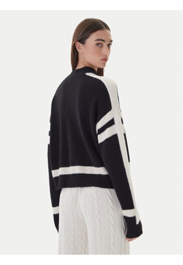 Guess Golf W5BR78 Z4242 Czarny Relaxed Fit. Typ kołnierza: golf. Kolor: czarny. Materiał: syntetyk