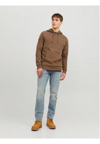 Jack & Jones - Jack&Jones Bluza 12182537 Brązowy Standard Fit. Kolor: brązowy. Materiał: syntetyk #7