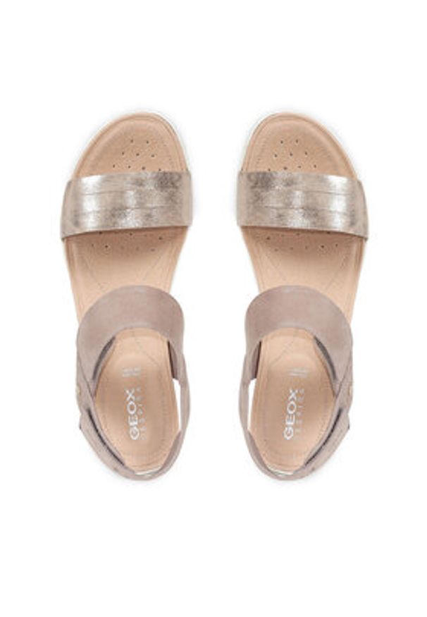 Geox Sandały D Sandal Vega D02R6F 09ACF C5004 Brązowy. Kolor: brązowy. Materiał: skóra