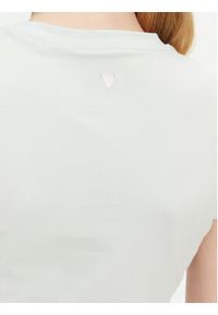 Guess T-Shirt W5GI07 J1314 Turkusowy Slim Fit. Kolor: turkusowy. Materiał: bawełna