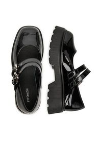 DeeZee Półbuty 2073-2 Czarny. Kolor: czarny. Materiał: materiał #2