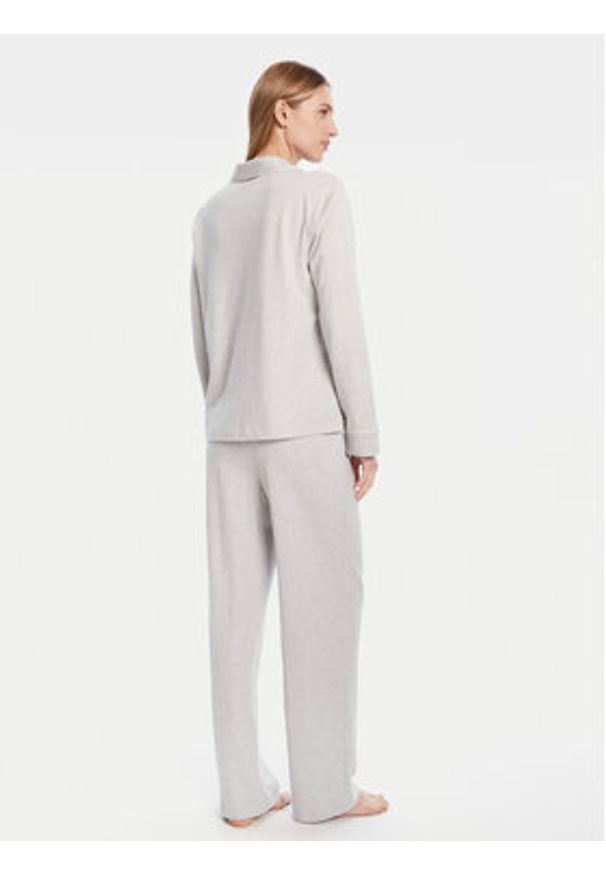 Lauren Ralph Lauren - LAUREN RALPH LAUREN Piżama ILN92453 Szary Regular Fit. Kolor: szary. Materiał: bawełna