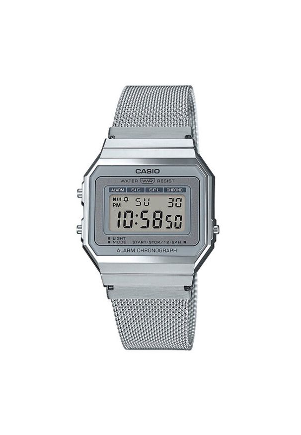 Casio Zegarek Vintage A700WEM-7AEF Srebrny. Kolor: srebrny. Styl: vintage