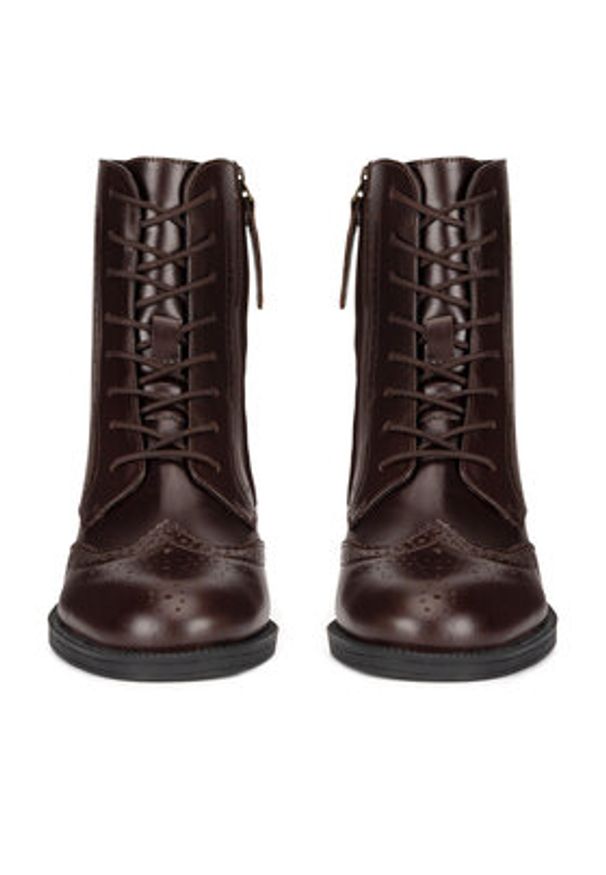 Gino Rossi - GINO ROSSI Trzewiki PIA-116099 Brązowy. Kolor: brązowy. Materiał: skóra