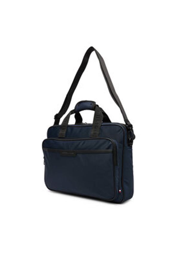 TOMMY HILFIGER - Tommy Hilfiger Torba na laptopa Th Repreve Computer Bag AM0AM13466 Granatowy. Kolor: niebieski. Materiał: materiał
