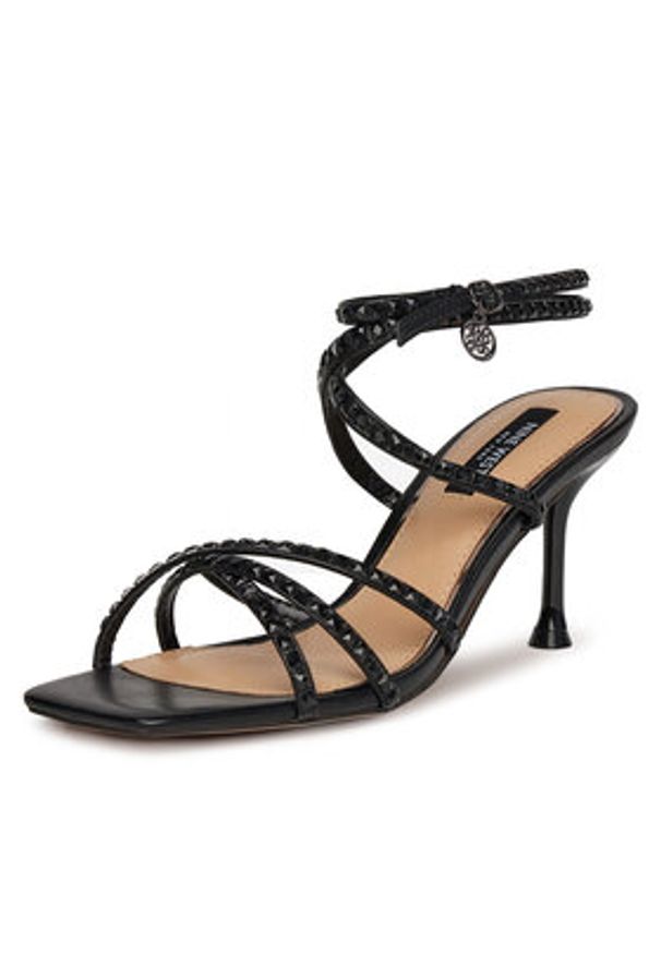 Nine West Sandały SM237-011A Czarny. Kolor: czarny. Materiał: skóra