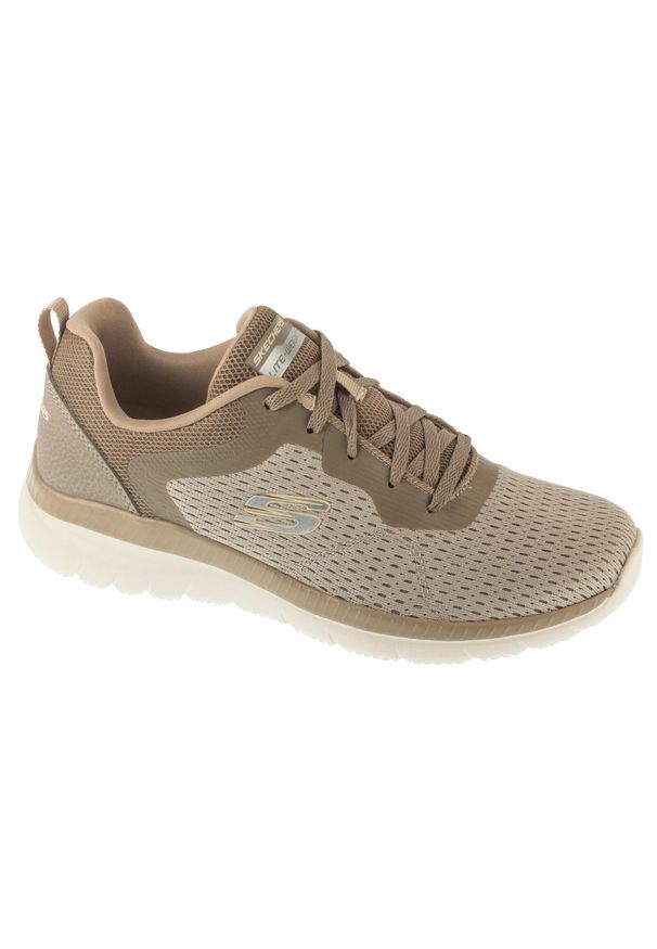 skechers - Buty sportowe Sneakersy damskie, Bountiful - Quick Path. Kolor: beżowy. Sport: turystyka piesza