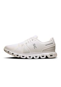 On - ON Cloud 6 W White | White Sneakersy damskie. Kolor: biały #5