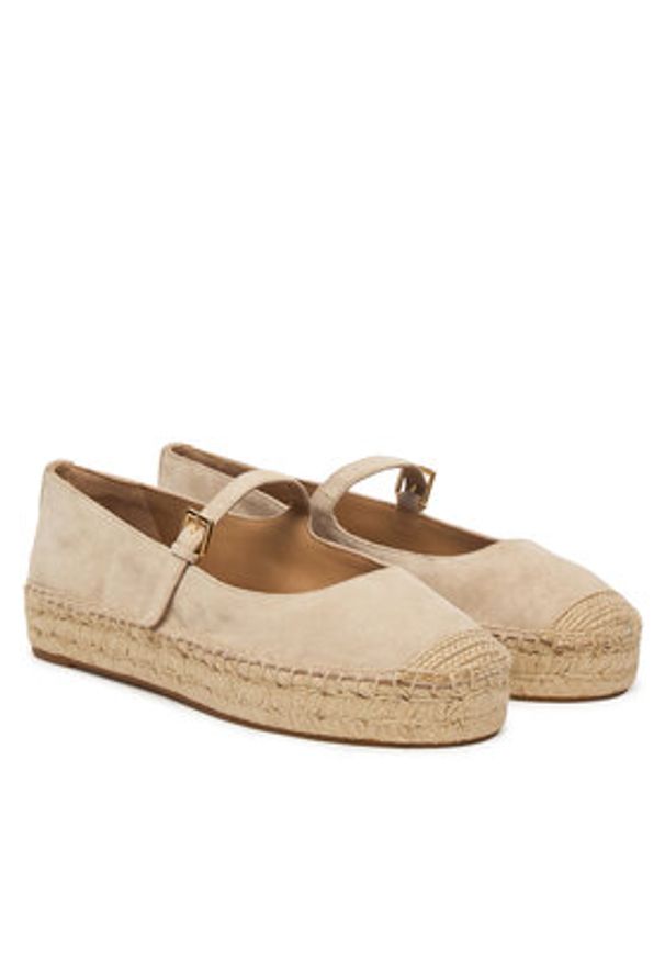 Lauren Ralph Lauren - LAUREN RALPH LAUREN Espadryle 802P06401001 Beżowy. Kolor: beżowy. Materiał: zamsz, skóra