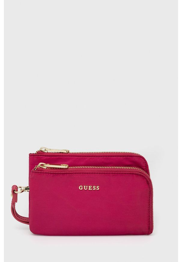 Guess kosmetyczka kolor różowy. Kolor: różowy