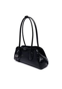 Calvin Klein Torebka Emblem Trio Croco Shoulder Bag LV04F3780G Czarny. Kolor: czarny. Materiał: skórzane #3
