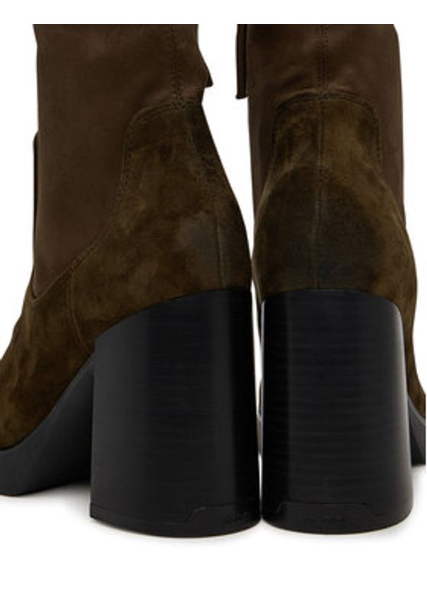 Aldo Botki Seraphica 14116582 Brązowy. Kolor: brązowy. Materiał: zamsz, skóra