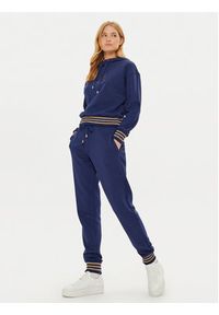 Luisa Spagnoli Spodnie dresowe Olvia 541459 Granatowy Regular Fit. Kolor: niebieski. Materiał: bawełna #4