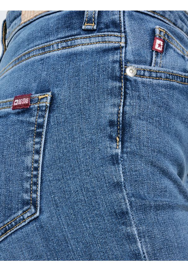 Big-Star - Jeansy damskie z wysokim stanem niebieskie Katrina High Waist 311. Stan: podwyższony. Kolor: niebieski. Styl: elegancki, klasyczny