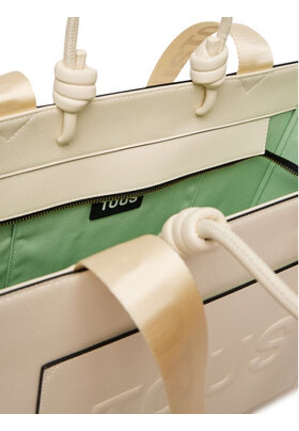 Tous - TOUS Torebka Amaya La Rue New 2002025801 Beżowy. Kolor: beżowy. Materiał: skórzane