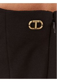 TwinSet - TWINSET Sukienka koktajlowa 232TP2490 Czarny Slim Fit. Kolor: czarny. Materiał: wiskoza. Styl: wizytowy #4