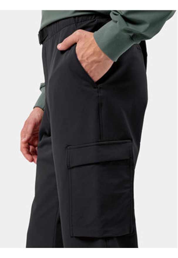 Jack Wolfskin Spodnie outdoor Wandermood Pants 1508401 Czarny Regular Fit. Kolor: czarny. Materiał: syntetyk. Sport: outdoor