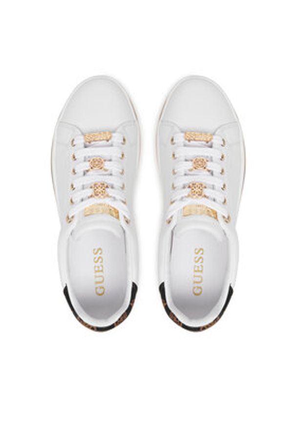 Guess Sneakersy FLPSTA ELE12 Biały. Kolor: biały. Materiał: skóra
