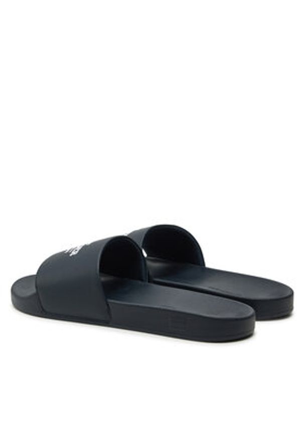 TOMMY HILFIGER - Tommy Hilfiger Klapki Embroid Hilfiger 85 Pool Slide FM0FM05342 Granatowy. Kolor: niebieski. Materiał: skóra