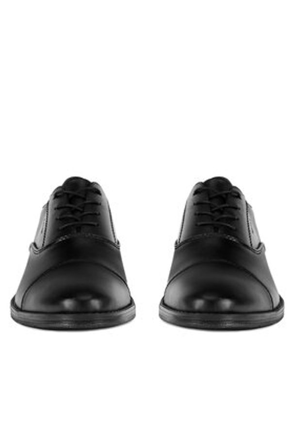 Rieker Półbuty 10317-00 Czarny. Kolor: czarny. Materiał: skóra