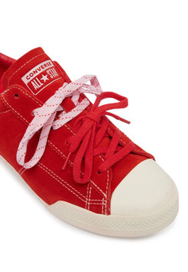 Converse Sneakersy Chuck Taylor Lo A17859C Czerwony. Kolor: czerwony. Materiał: skóra, zamsz