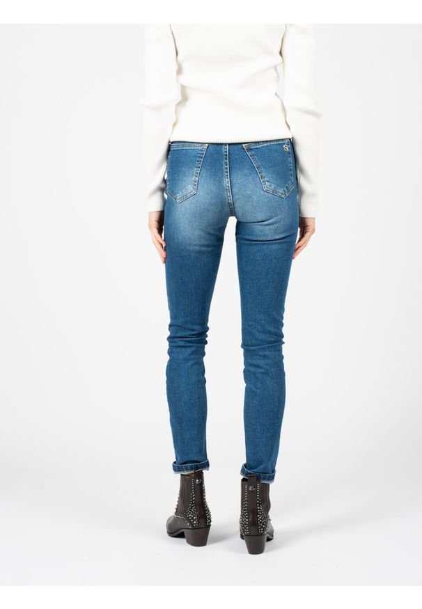 Silvian Heach Jeansy "Tetab" | CVA22178JE | Tetab | Kobieta | Granatowy. Stan: podwyższony. Kolor: niebieski